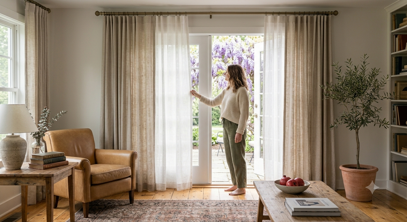 How Linen Look Curtains Create a Relaxed Interior Style