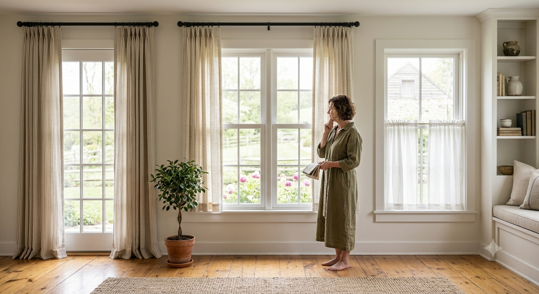 Choosing Curtain Length: Floor Length, Sill Length, or Café Style?