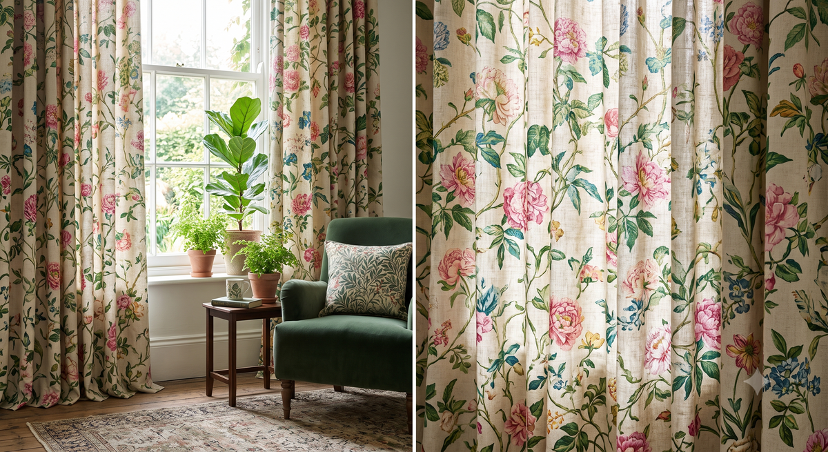 Floral Curtains: Decorating with Botanical Patterns