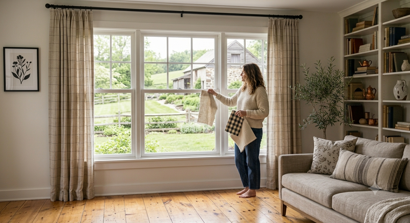 Farmhouse Curtain Ideas for Modern and Rustic Homes