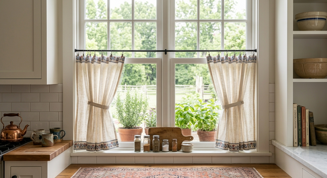 Kitchen Café Curtains: Practical Window Covering Ideas