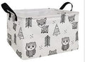 FANKANG Storage Bins,Nursery Hamper Canvas Laundry Basket Foldable with Waterproof PE Coating Storage Baskets for Boys and Girls, Office, Bedroom, Clothes,Toys(Rec-Animal ）
