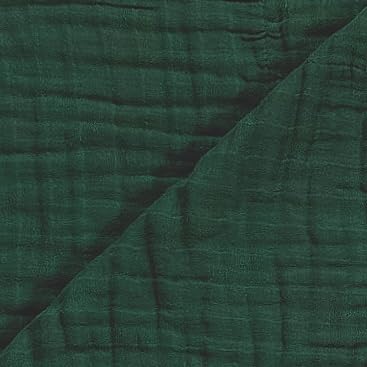 CLEMENTINE KIDS Forest Trees Quilt, 47 x 47 inches, Cotton Muslin, Green