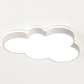 Cute Cloud LED Ceiling Light Fixture, Blue & White Flush Mount Lamp, Modern Eye-Caring Lighting for Kids’ Bedroom, Nursery, Baby Room, Playroom Decor(White,48cm)