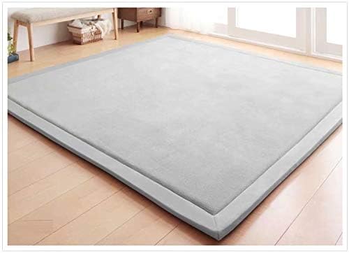 V-mix Baby Play Mat, Handmade Weaving Plush Foam Play Crawling Rugs for Baby, Toddler, Children, Yoga Mat, Exercise Mat Cushy-Soft & Thick Hypoallergenic, Non-Toxic, Reversible