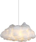 Cloud Chandelier, Modern White Cloud Pendant Light Fixture with 3 LED Bulbs for Bedroom, Nursery, Kids Room, Playroom, Living Room, Dining Room, Farmhouse, Contemporary Style(23.62")