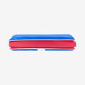 KinderMat, 1" Thick KinderMat, 4-Section Rest Mat, 45" x 19" x 1", Red/Blue with Grey Binding, Great for School, Daycare, Travel, and Home, Made in The USA