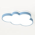Cute Cloud LED Ceiling Light Fixture, Blue & White Flush Mount Lamp, Modern Eye-Caring Lighting for Kids’ Bedroom, Nursery, Baby Room, Playroom Decor(Blue,68cm)