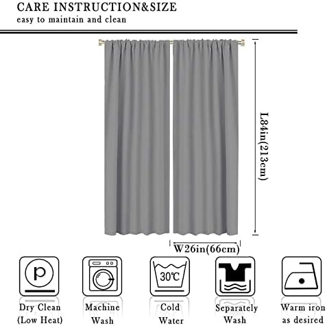 Forest Animal Curtains,Winter Dry Branches Pine Tree Moose Bear Animal Print Curtains for Children Boys and Girls Bedroom Living Room 52x84in