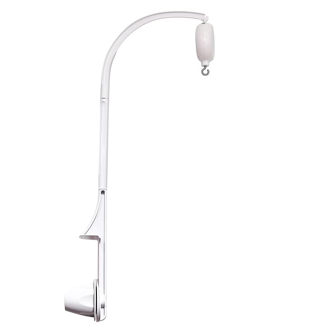 Crib Mobile Arm with Music Box, 28 Inch Baby Mobile Holder for Crib, Mobile Crib Arm, Mobile Hanger, Baby Mobile Motor with 3 Modes, Adjustable Volume, 35 Lullabies