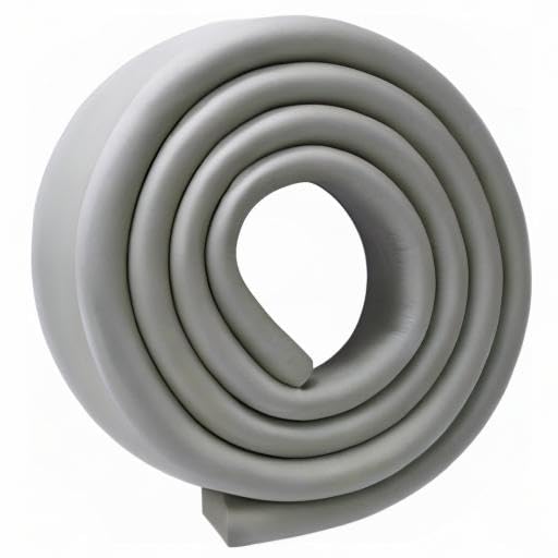 M2cbridge U Shape Extra Thick Furniture Table Edge Protectors Foam Baby Safety Bumper Guard 6.5 Ft (Grey)