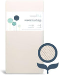 Naturepedic Organic Crib Mattress - 2-Stage Lightweight Infant & Toddler Mattress with Protector Pad - Waterproof, Breathable & Non-Toxic for Baby and Toddler Bed