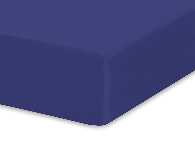 Crib Fitted Sheet by Pure Bamboo, Genuine 100% Organic Viscose Derived from Bamboo, Luxuriously Soft, Ultimate Cooling, Fits Standard Size Crib Mattress (Cobalt Blue)
