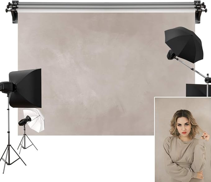Kate 10x6.5ft/3m(W) x2m(H) Photo Backdrops Photographers Retro Solid Khaki Background Photography Props Studio Digital Printed Backdrop