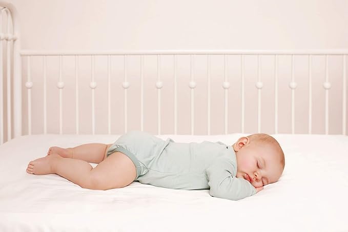 Crib Fitted Sheet by Pure Bamboo, Genuine 100% Organic Viscose Derived from Bamboo, Luxuriously Soft, Ultimate Cooling, Fits Standard Size Crib Mattress (Purple)