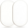 GRSSDER Stretchy Ultra Soft Fitted Bassinet Sheet 2 Pack, Universal Fit for Bassinets Baby Cradle Moses Basket Oval Rectangle Mattress Safe and Snug, Jersey Bassinet Sheets for Girls, White