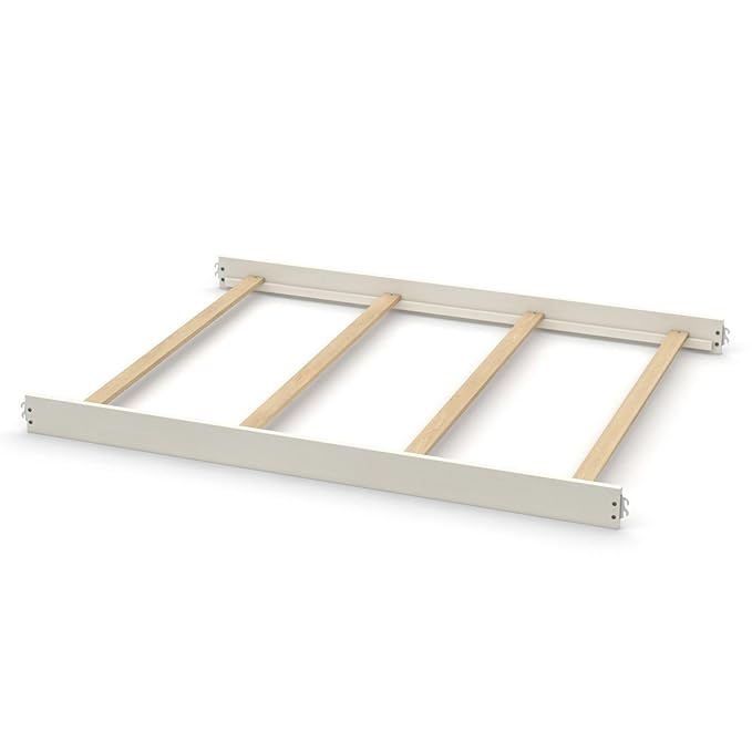 Full-Size Conversion Kit Bed Rails for Evolur Cribs - Solid Wood Crib Convertible Kit to Kids Bed - Transitional Style Rails & Easy-to-Install Child Essentials for Safety (Linen Grey)