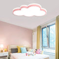 Cloud Shape LED Ceiling Light Fixture,19 Inch Modern Recessed Ceiling Lights,Dimmable Light,Pink 22W 3000K-6000K Close to Ceiling Lighting Flush Mount Living Room Bedroom