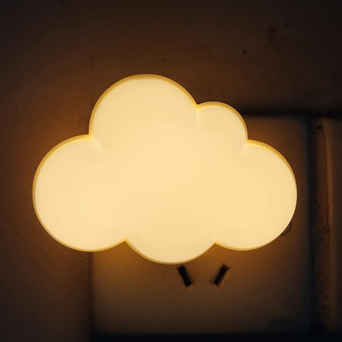 AUSAYE Sensor LED Night Light Plug-in Night Lights for Kids Adults, Cute Dream Lighting Wall Lamp Cloud NightLight for Bedroom Bathroom,Toilet,Stairs,Kitchen,Hallway Home Decor
