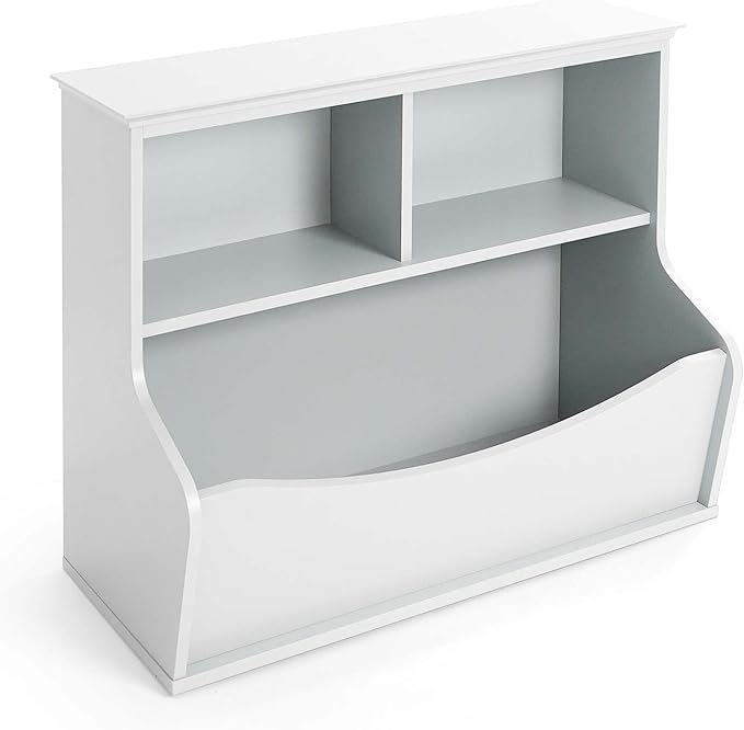 CAPHAUS Kids' Toy Storage Organizer, Open Storage Cubby, Multifunctional Book and Toy Storage Cabinet, Book and Toy Storage Shelf for Nursery, Playroom, Closet, Home Organization Toy Bookcase