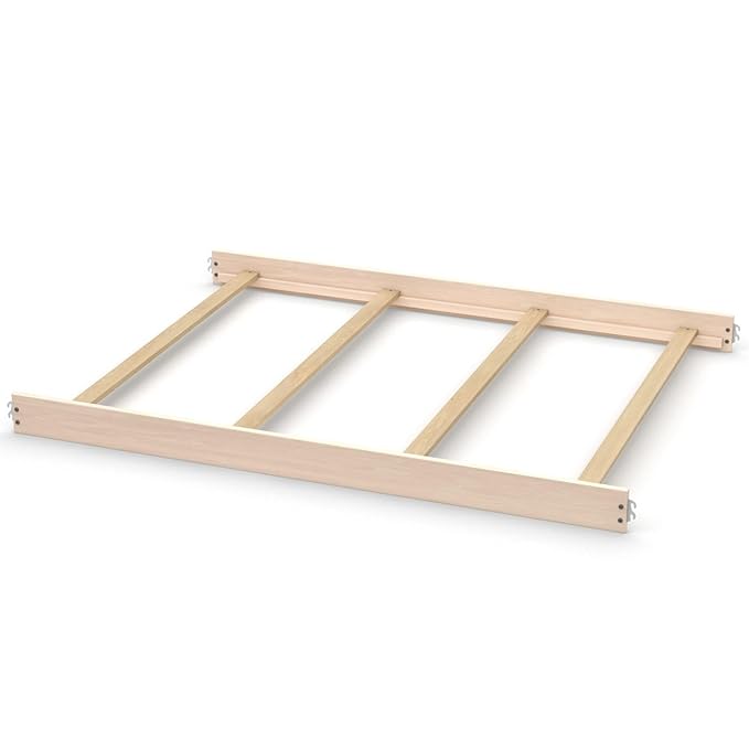 Full-Size Conversion Kit Bed Rails for Evolur Cribs - Solid Wood Crib Convertible Kit to Kids Bed - Transitional Style Rails & Easy-to-Install Child Essentials for Safety (Sand Castle Oak)