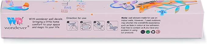 wondever Large Rainbow Wall Decals Horse Flower Peel and Stick Wall Art Stickers for Girls Bedroom Kids Room Baby Nursery