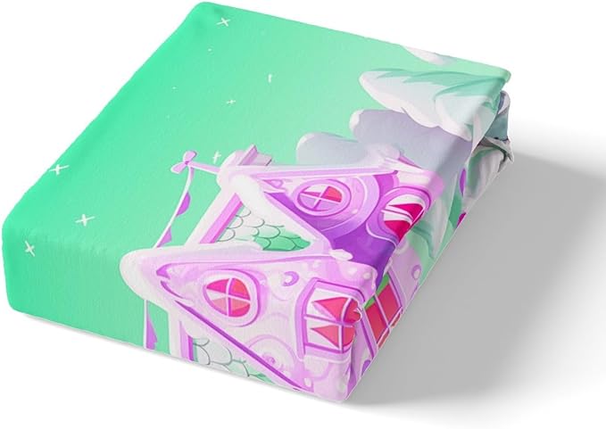 Feelyou Merry Christmas Comforter Cover Set Christmas Tree Snowman Duvet Cover Set for Kids Boys Girls Bedroom Bed Decor Xmas Christmas Purple Bedding Set Toddler Size Soft Quilt Cover,No Comforter