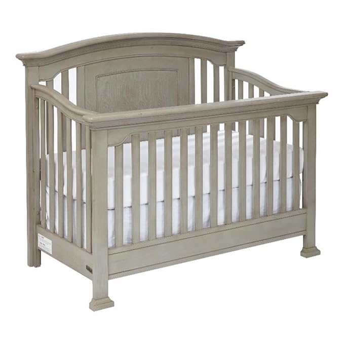 Centennial Medford 4 in 1 Convertible Baby Crib in a Vintage Grey Finish