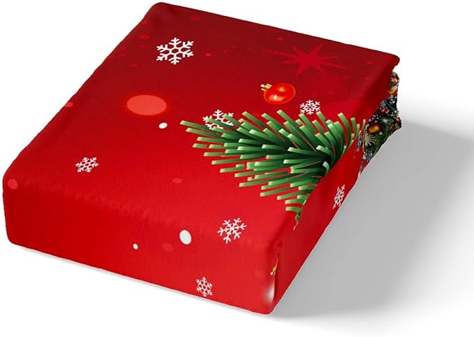 Feelyou Christmas Bedding Duvet Cover Set Kids Christmas Tree Bedding Set Boys Girls Snowflake Gift Boxes Decor Comforter Cover Set Microfiber Xmas Theme Bedspread Cover Bedroom Bedclothes Toddler