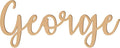 2 Inch Tall Custom Word Scroll Script Cursive Font Affection, Choose Wood Material for Names, Unfinished Initials Craft, Kid's Room Sign, Wall Plaque (2")
