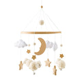 Baby Mobile for Crib, Montessori Baby Crib Mobile for Boys Girls for Bassinet, Nursery Decor for Infant Bedroom Hanging, Baby Mobile Soothe Toys -Gender Neutral Baby Gift (Beige)