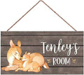 Personalized Kids Bedroom Sika Deer Sign - Custom Baby Name Sign for Nursery or Kids Room Gift