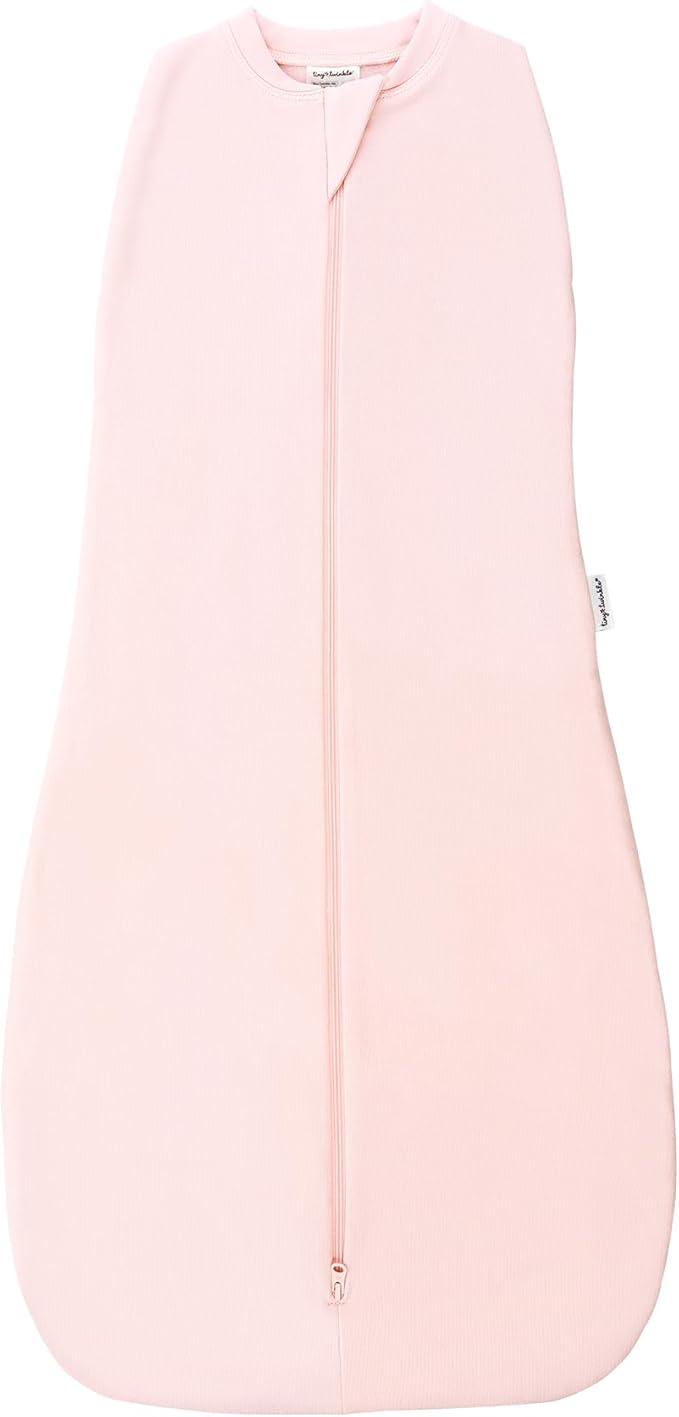 Tiny Twinkle Baby Sleep Sack 3-6 Months 1.0 TOG, Cotton & Elastane Wearable Blanket, Swaddle Transition Micro-Fleece, Machine Washable(Pink)