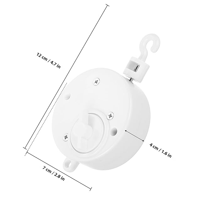 Sosoport Wind Up Nursery Musical Mobile for Crib Mobile with Rotating and Music Box Manual Control Soothing Melodies for Visual and Auditory Development Versatile Use for Bassinets and