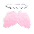 Qiansail Newborn Baby Fairy Angel Wings Princess Feather Wing Costume with White Headband Photography Props Shoot Outfits for Birthday (Light Pinik)
