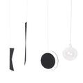 Montessori Munari Mobile Visual Mobiles Black White Felt Handmade Shape and Color Recognition