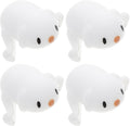 4pcs Safety Corner Protectors with Adorable Puppy Design Scratch-Resistant Silicone Furniture Guards for Table Edge Proofing White Cushions for Home and Nursery