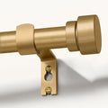 Modern Gold Curtain Rods for Windows 66 to 120 Inches Adjustable Length Heavy Duty 1" Diameter Window Curtain Rod with Decorative Finials for Outdoor Bedroom Kitchen Living Room
