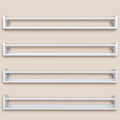 33Inch Metal Nursery Book Shelf, Set of 4, Wall Monted Floating Shelf with Lip, Wall Bookshelf for Kids, Hanging Shelves White ，Patent Number:29947306