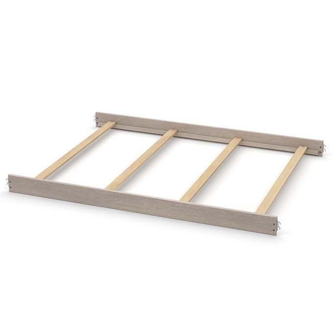 Full-Size Conversion Kit Bed Rails for Evolur Cribs - Solid Wood Crib Convertible Kit to Kids Bed - Transitional Style Rails & Easy-to-Install Child Essentials for Safety (Windsor Oak Grey)