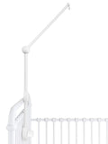 Baby Crib Mobile Arm Wooden Holder - Baby Mobile Hanger for Crib (31 inch, 100% Natural Beech Wood) Strong Anti Slip - Nursery Decor & Gift Accessories (White)