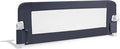 BABY JOY Bed Rails for Toddlers, Extra Long, Swing Down Safety Bed Guard for Convertible Crib, Folding Baby Bedrail for Kids Twin, Double, Full Size Queen & King Mattress (48-Inch, Dark Gray)