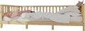 Montessori Floor Bed Designed with Open Front and Footed Model for Girls and Boys | Pine Wood Natural Solid Frame Bed with Slats | Sturdy Designed Floor Beds Frame for Kids (Twin, Height : 23 Inches)