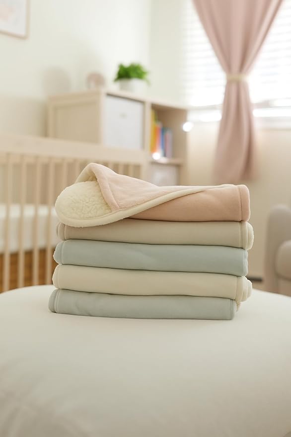 Ultra Plush 30x40 Super Soft Sherpa Baby Blanket, Durable, Machine Washable, Gentle on Baby's Skin - Ideal Baby Blankets for Boys & Girls, (Dove Gray)