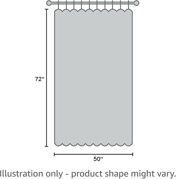 jinchan Linen Blend Curtains 72 inch Length 2 Panels for Bedroom Living Room, Light Filtering 50 inch Wide Farmhouse Drapes with Rod Pocket Back Tab(50W x 72L, Off White)