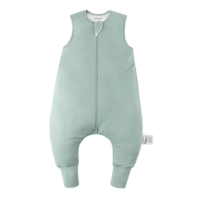 BubblePanda Rayon Made From Bamboo Toddler Sleep Sack with Feet 12-24 Months 2.5 Tog Winter Ultra Soft Warm Baby Sleep Bag Walker 1t-2t Quilted Thick Wearable Blanket with Legs 2-Way Zipper