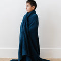 SARANONI Bamboni Baby Blanket | Luxury Plush Super Soft Blanket | Breathable Comfy Blankets for Kids and Teens | Nautical Blue - 40" x 60"