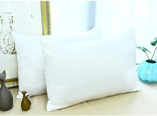 100% Mulberry Silk Pillowcases Set of 2 for Hair and Skin and Super Soft and Breathable Standard Size Nature Silk Pillowcases (Standard, White)