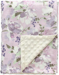 CREVENT Baby Girls Blanket for Crib Stroller Cot Cradle Car, Supper Soft and Pretty - Lavender Grapes 30x40 Inches