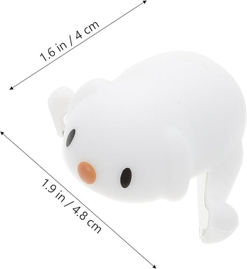 4pcs Safety Corner Protectors with Adorable Puppy Design Scratch-Resistant Silicone Furniture Guards for Table Edge Proofing White Cushions for Home and Nursery
